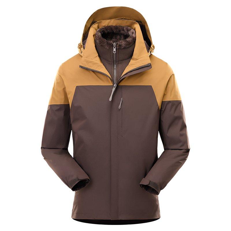 Sharp Brown jacket front view on a white background